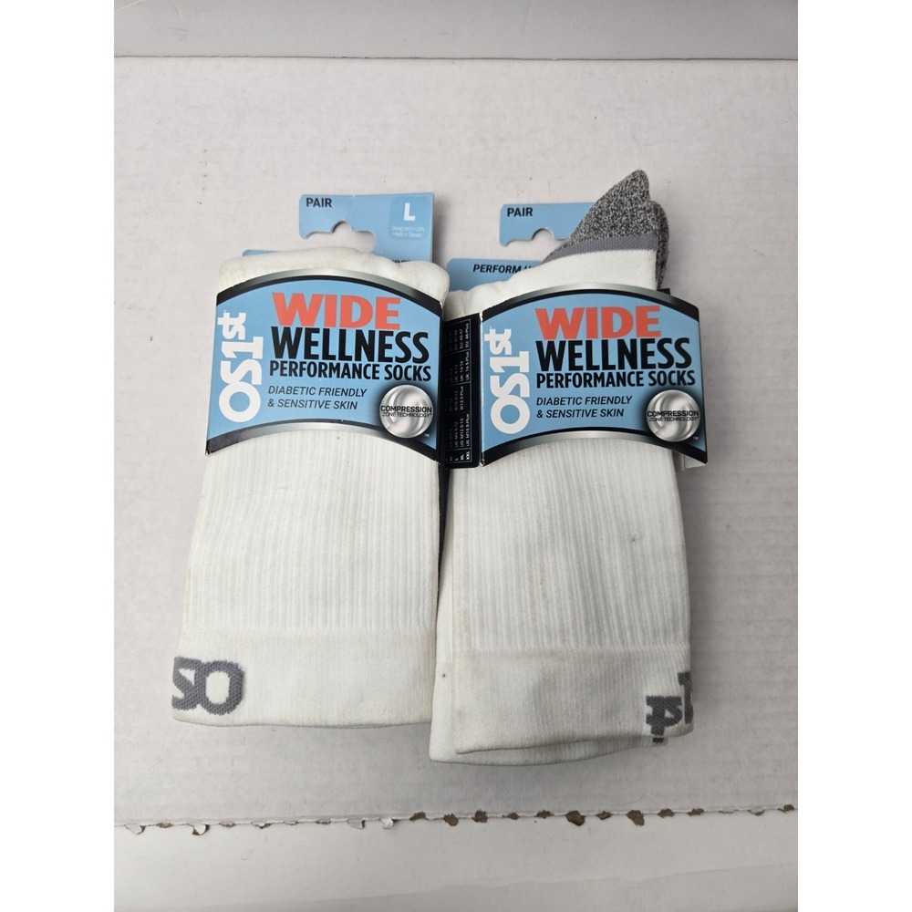 Os1st‎ Wide Wellness Performance Socks sz Large 2 pairs